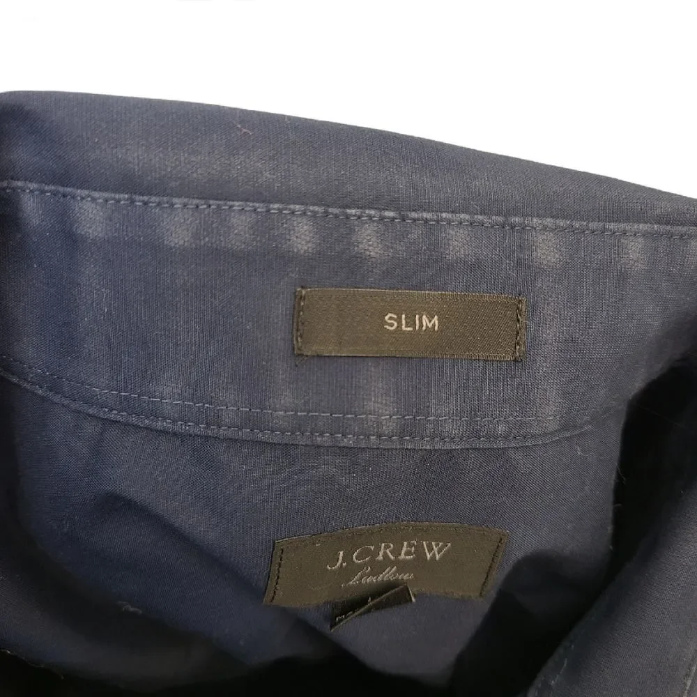 J. Crew Ludlow Slim Fit Navy Blue Button Up 16 / 32